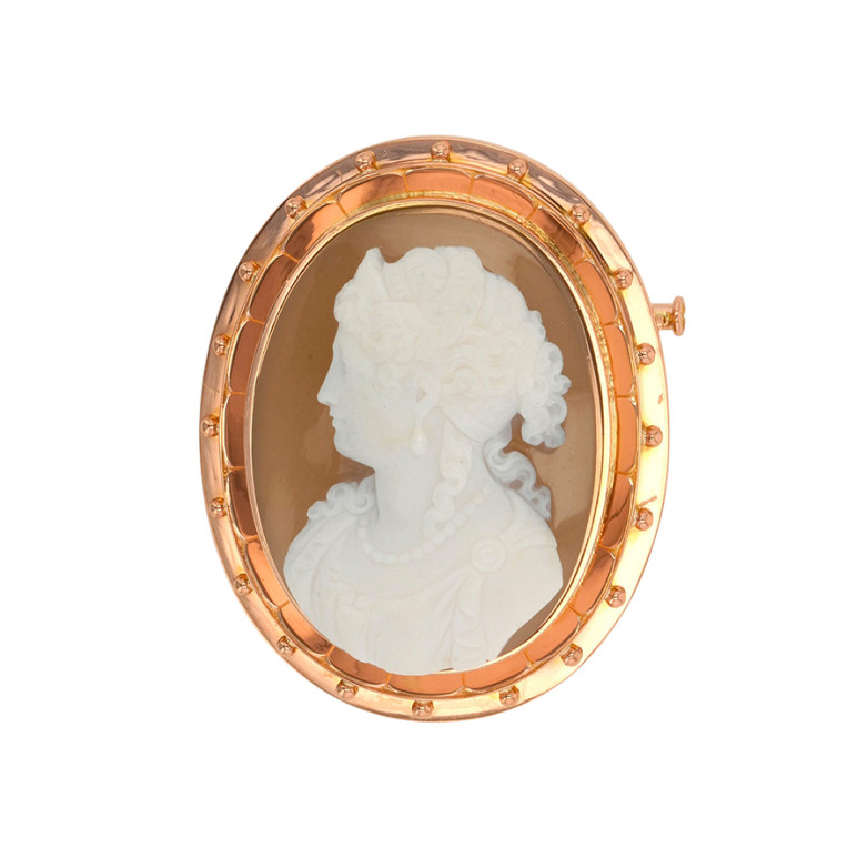 Broche ancienne Camée or rose 26.46g Comme neuf -  reconditionné disponible sur Gemme Les Bijoux
